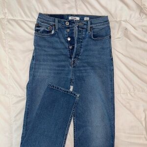 Re/Done High Rise Blue Jeans